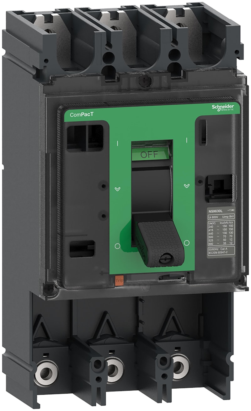 Schneider Electric Circuit breaker basic frame, ComPacT NSX630L, 150KA/415VAC, 3 poles, 630A frame rating, without trip unit C63L3