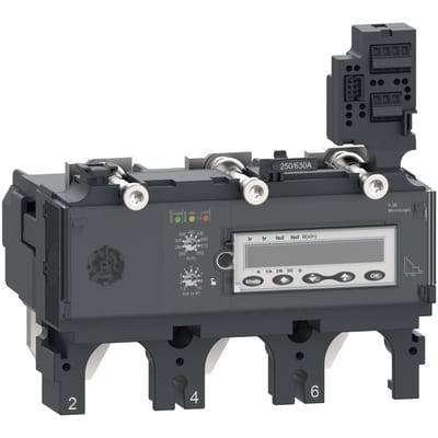 Schneider Electric Trip unit MicroLogic 5.3E, ComPacT NSX630, 3 poles, electronic basic protections, energy meter, 630A rating C6335E630