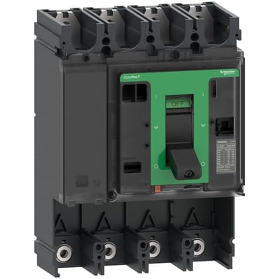Schneider Electric Circuit breaker basic frame, ComPacT NSX400H, 70KA/415VAC, 4 poles, 400A frame rating, without trip unit C40H4