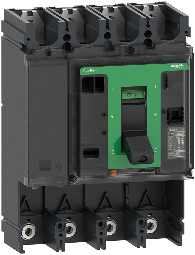 Schneider Electric Circuit breaker basic frame, ComPacT NSX400L, 150KA/415VAC, 4 poles, 400A frame rating, without trip unit C40L4