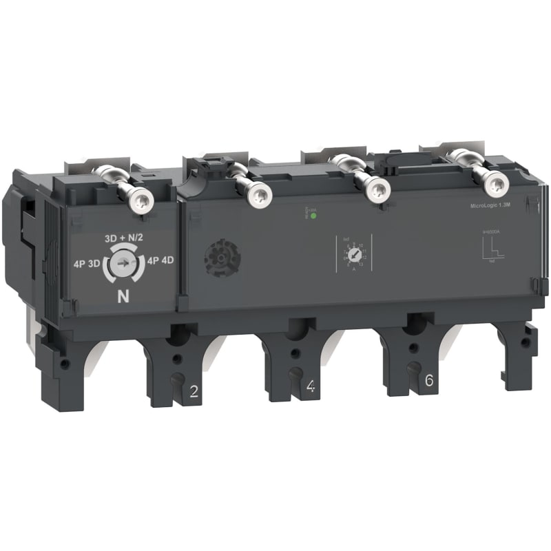Schneider Electric Trip unit MicroLogic 2.3, ComPacT NSX400/630, 4 poles, electronic basic protections, 250A rating C4042D250