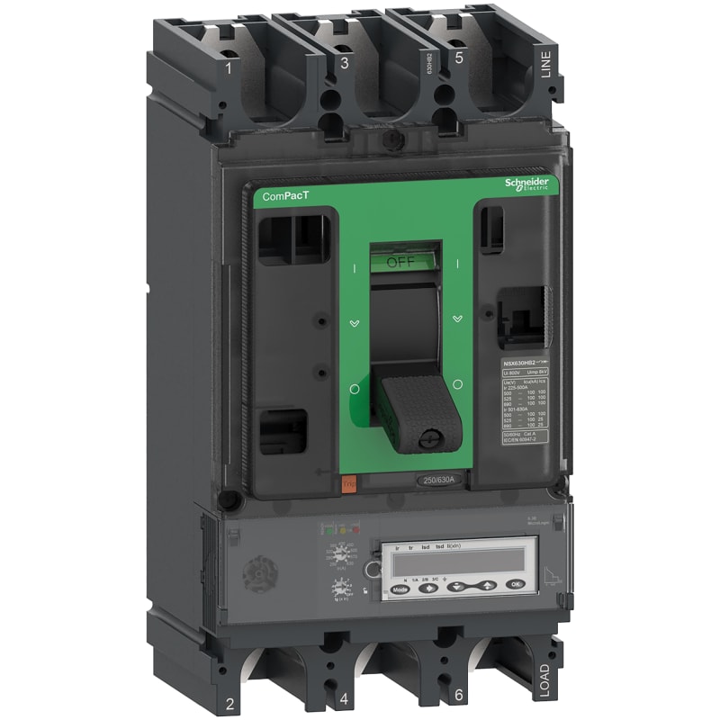 Schneider Electric Circuit breaker, ComPacT NSX400R, 200KA/415VAC, 3 poles, MicroLogic 6.3E trip unit 400A C40R36E400