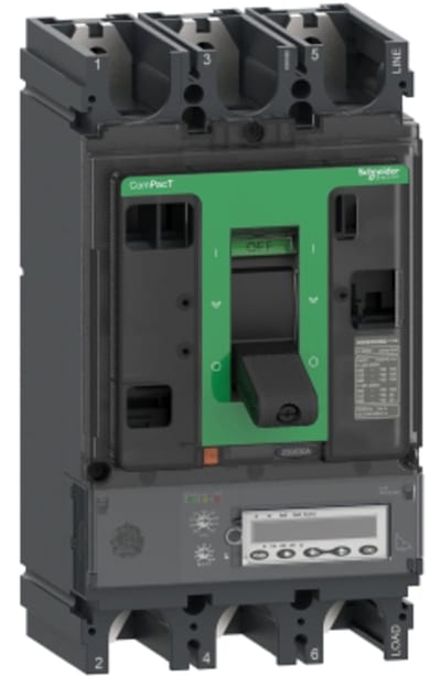 Schneider Electric Circuit breaker, ComPacT NSX630R, 200KA/415VAC, 3 poles, MicroLogic 6.3E trip unit 630A C63R36E630