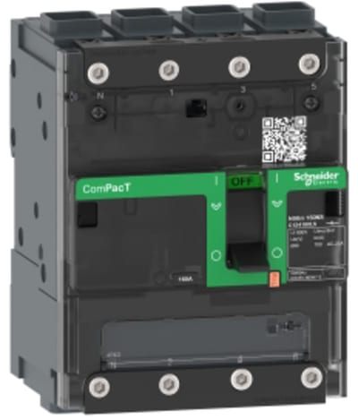 Schneider Electric Switch disconnector, ComPacT NSXm 160NA, 4 poles, thermal current Ith 160A, EverLink lugs C124160LS