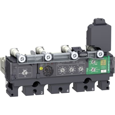 Schneider Electric Trip unit MicroLogic Vigi 4.2, ComPacT NSX100/160/250, 4 poles, electronic basic and earth leakage protections, 100A C1044V100
