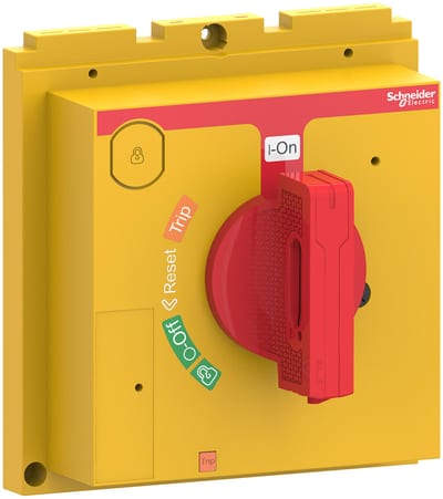 Schneider Electric Direct rotary handle, ComPacT NSX400/630, red handle/yellow front, IP40 LV432599T
