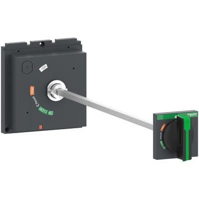 Schneider Electric extended rotary handle, ComPacT NSX 400/630, black handle, shaft length 209 to 600 mm, IP55 LV432598T