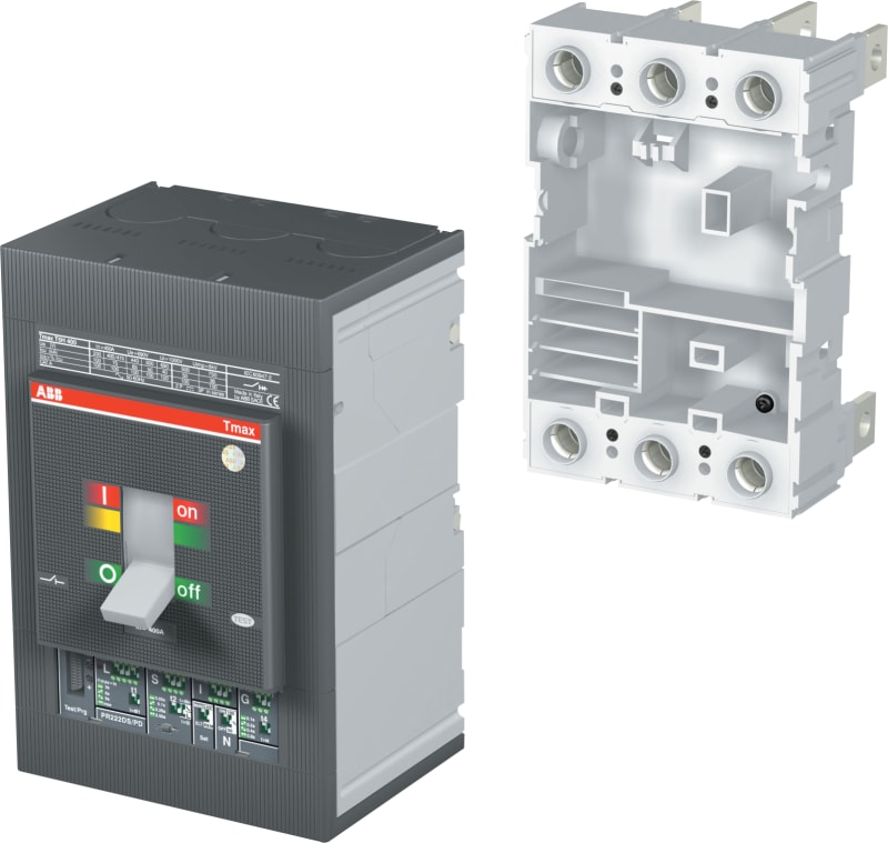 ABB T5 400 P FP 4P EF Fixed PART PLUG-IN FOR C.BREAKER TMAX FOUR-POLE WITH Extended Front Terminals T5 400
