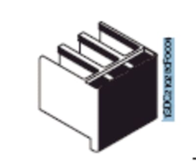 ABB 1SDA054861R1 Terminal-Covers FOR Fixed PART FOUR-POLE 2PCS T5 400/630