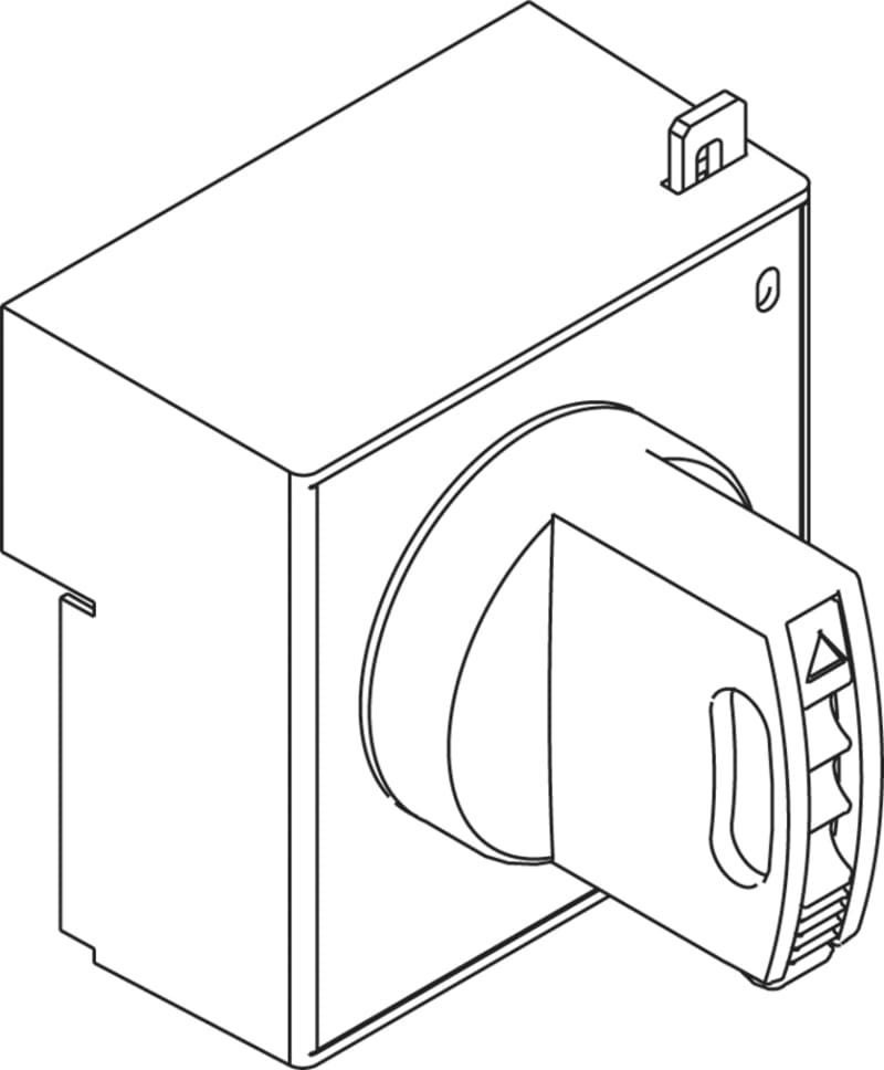 ABB 1SDA054936R1 Handle FOR Adjustable Depth Rotary Handle T4-T5