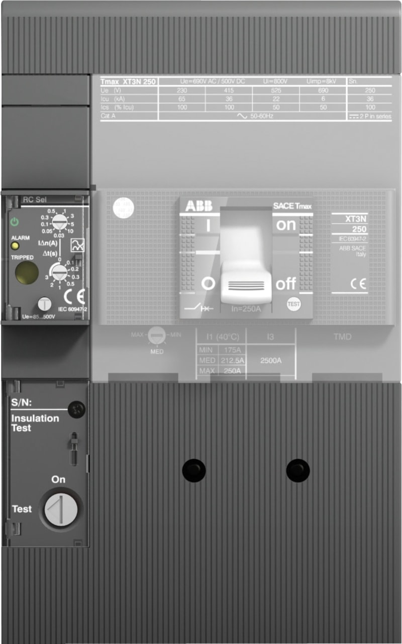 RC Sel x XT1 4P F (RC Sel HV 85...690VAC XT1 4P F)