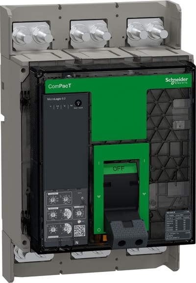Schneider Electric Circuit breaker, ComPacT NS630BN, 50KA at 415VAC, 4P, fixed, manually operated, MicroLogic 2.0 control unit, 630A C063N420FM