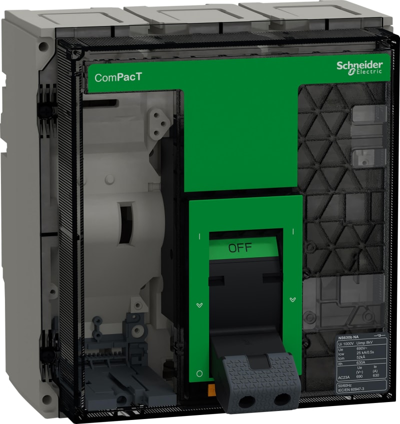 Schneider Electric Switch disconnector basic frame, ComPacT NS630B type NA, 3P, fixed, manually operated, 630A C063S3FM