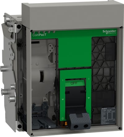 Schneider Electric Circuit breaker frame, ComPacT NS1000N, 50KA at 415VAC, 1000A, 3P, withdrawable, manually operated, without control unit C100N3WM