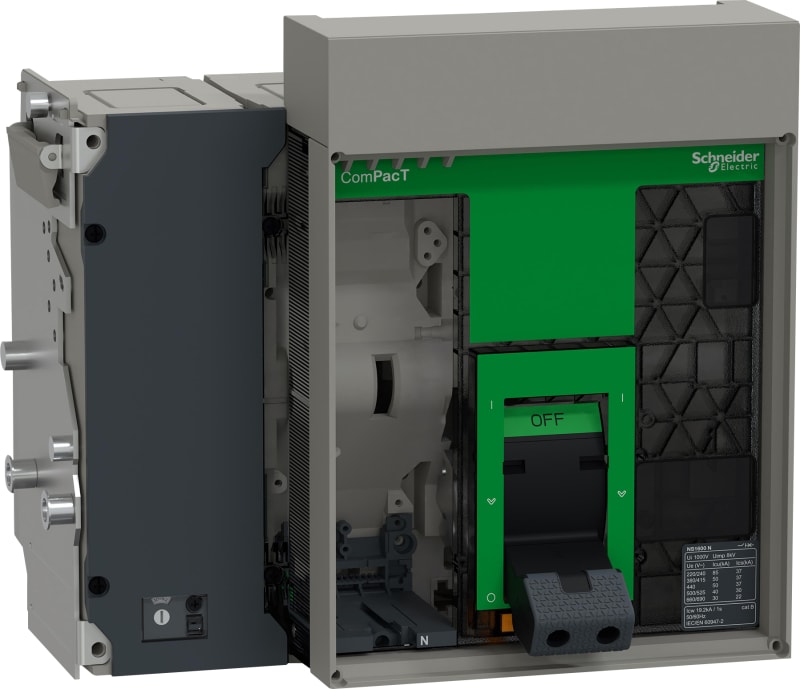 Schneider Electric Circuit breaker frame, ComPacT NS1600N, 50KA at 415VAC, 1600A, 4P, drawout, manually operated, without control unit C160N4WM