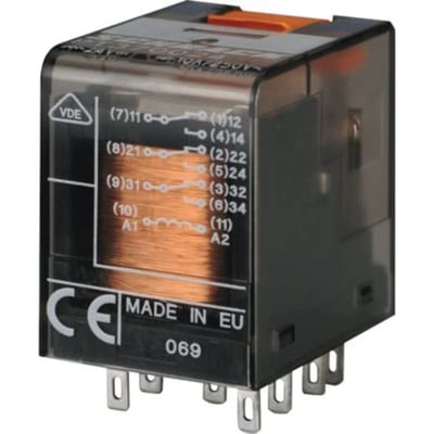 14-Pins auxiliary relay 6A with light (PT570R24)