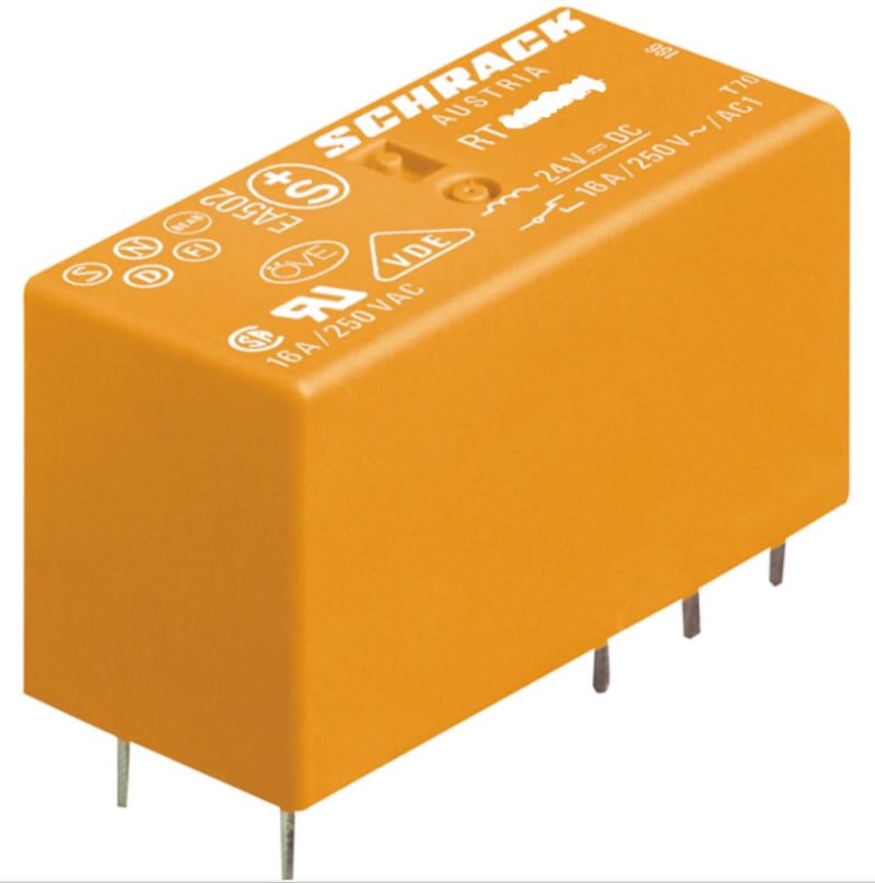 auxiliary relay with 2 changeover contacts (RT424024)