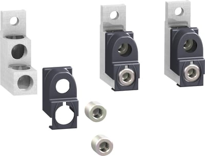 Schneider Electric LV429218 — Aluminium Bare Cable Connector, ComPacT NSX / EasyPact CVS, 2 cables 50–120 mm², 250 A (set of 3)