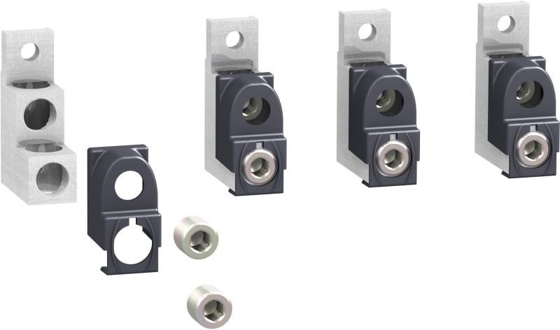 Schneider Electric LV429219 — Aluminium Bare Cable Connector, ComPacT NSX / EasyPact CVS, 2 cables 50–120 mm², 250 A (set of 4)