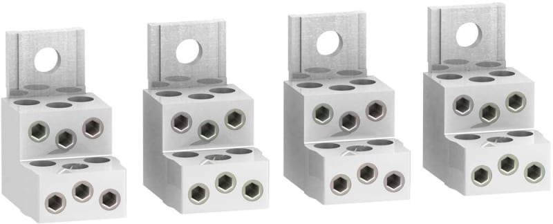 Schneider Electric LV429249 — Aluminium Bare Cable Connector, ComPacT NSX / EasyPact CVS, 6 cables 1.5–35 mm², 250 A (set of 4)