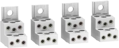 Schneider Electric LV429249 — Aluminium Bare Cable Connector, ComPacT NSX / EasyPact CVS, 6 cables 1.5–35 mm², 250 A (set of 4)