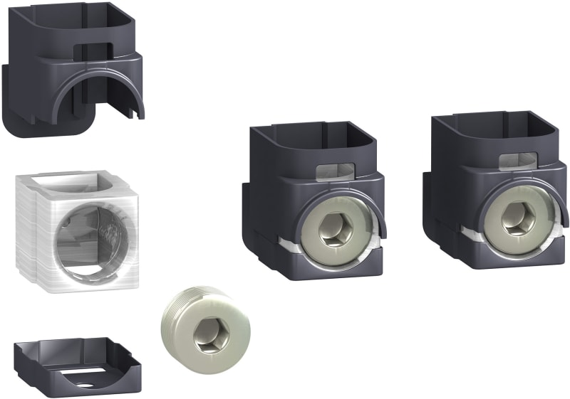 Schneider Electric LV429259 — Aluminium Bare Cable Connector, ComPacT NSX / EasyPact CVS, 1 cable 120–185 mm², 250 A (set of 3)