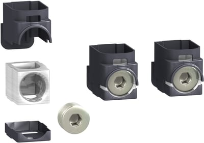 Schneider Electric LV429259 — Aluminium Bare Cable Connector, ComPacT NSX / EasyPact CVS, 1 cable 120–185 mm², 250 A (set of 3)