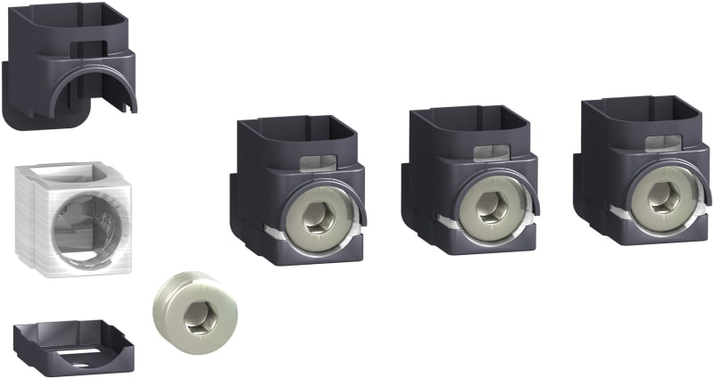 Schneider Electric LV429260 — Aluminium Bare Cable Connector, ComPacT NSX / EasyPact CVS, 1 cable 120–185 mm², 250 A (set of 4)