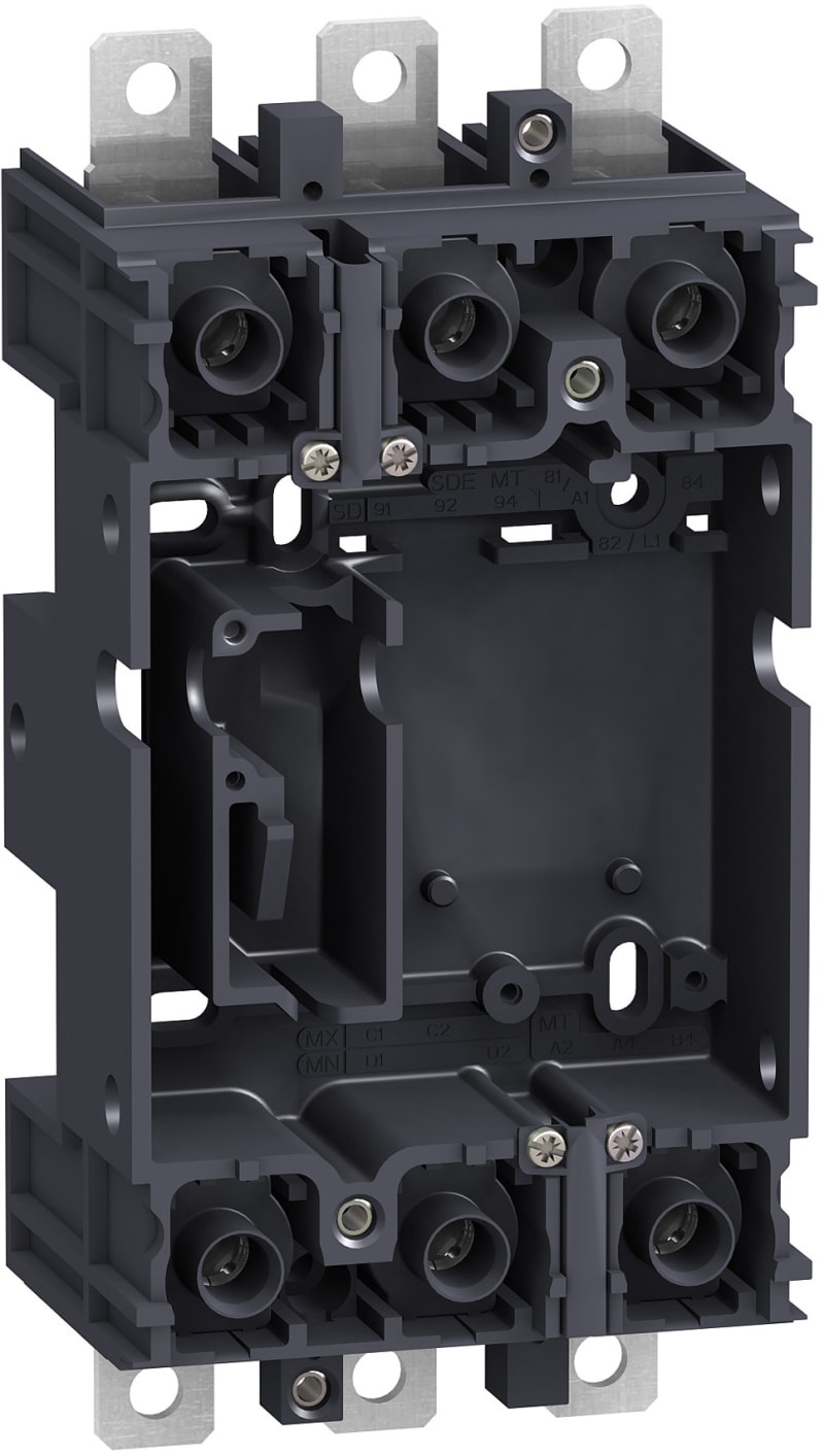 Schneider Electric plug in base, ComPact NSX 100/160/250, front/rear connected, 3 poles LV429266