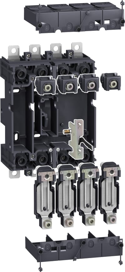 Schneider Electric plug-in kit, ComPact NSX 100/160/250 with Vigi add-on module, 4 poles LV429292
