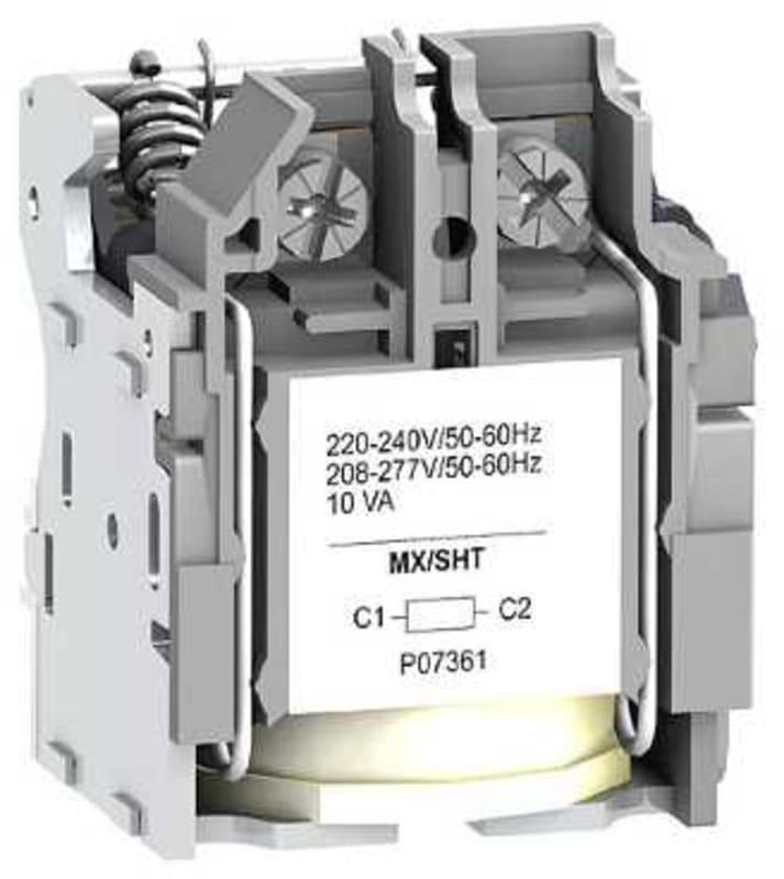 Schneider Electric MX shunt release, ComPacT NSX, rated voltage 24 VDC, screwless spring terminal connections LV429390