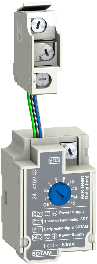 Schneider Electric SDTAM contactor tripping module, ComPacT NSX, motor protection, 24/415VAC/DC LV429424