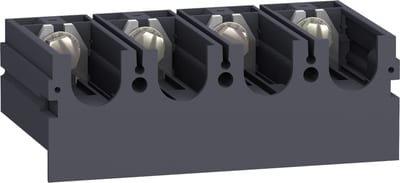 Schneider Electric one piece spreader, 35 mm to 45 mm pitch, ComPact NSX 100/160/250, flat connection, 4 poles LV431061