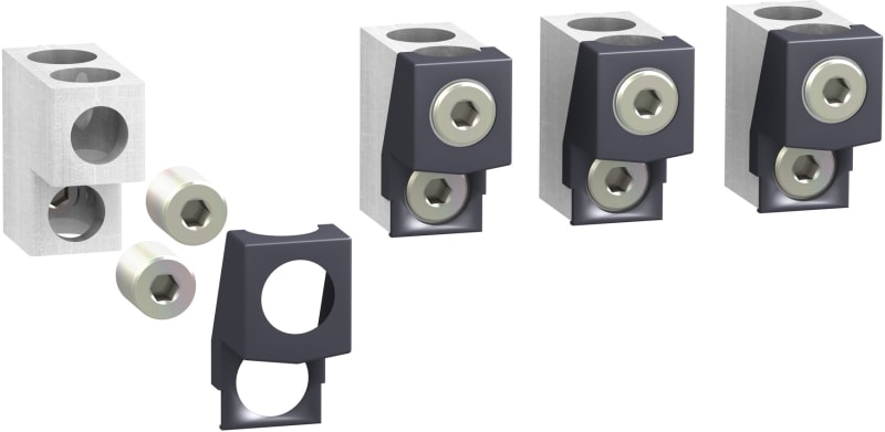 Schneider Electric LV432482 — Aluminium Bare Cable Connector, ComPacT NSX / EasyPact CVS, 2 cables 35–240 mm², 630 A (set of 4)