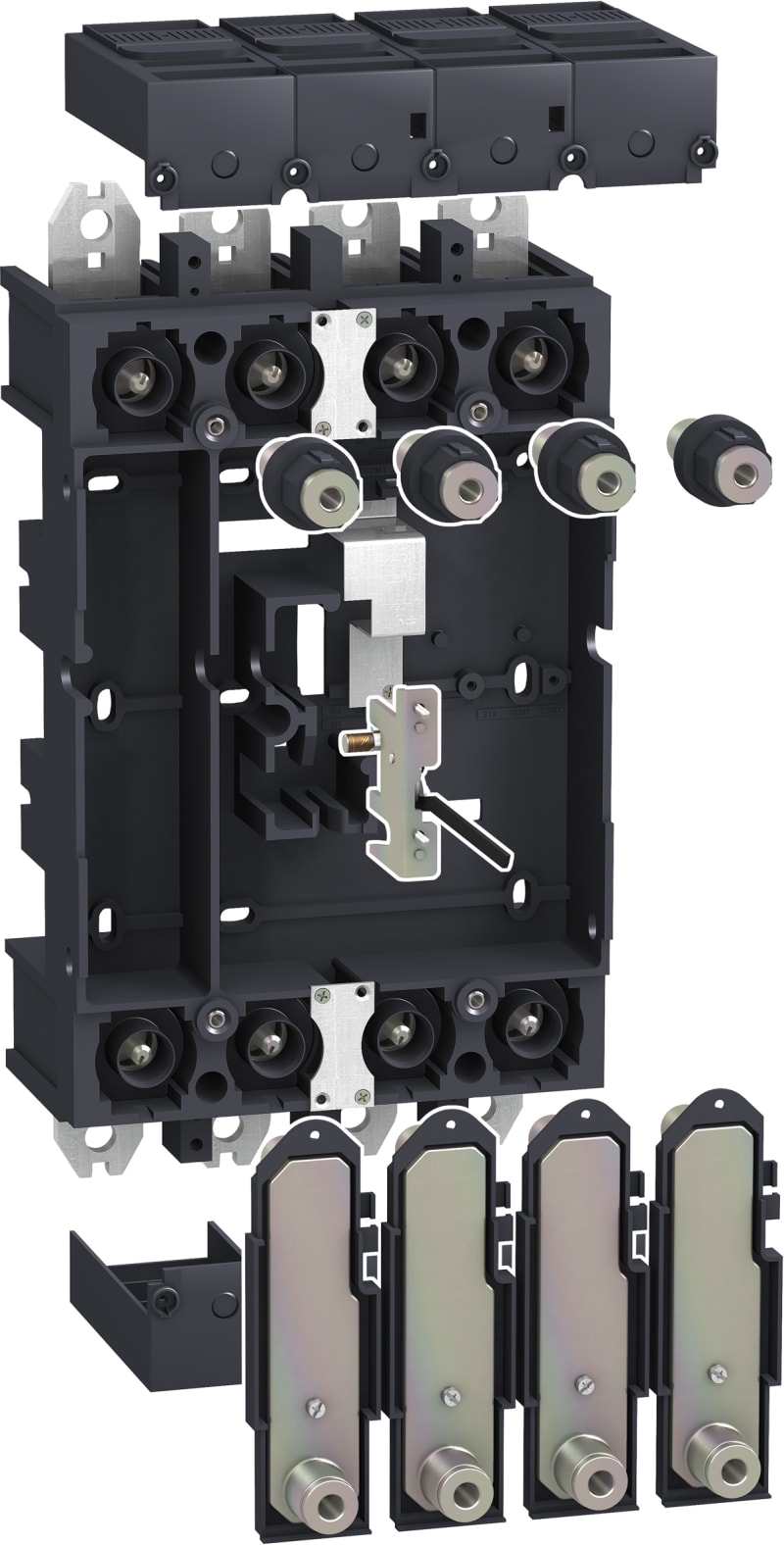 Schneider Electric plug-in kit, ComPact NSX 400/630 with Vigi add-on module, 4 poles LV432541