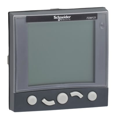 Schneider Electric TRV00121 switchboard display module FDM 121, 1 connected device, screen 96 x 96 mm, IP54 on front face