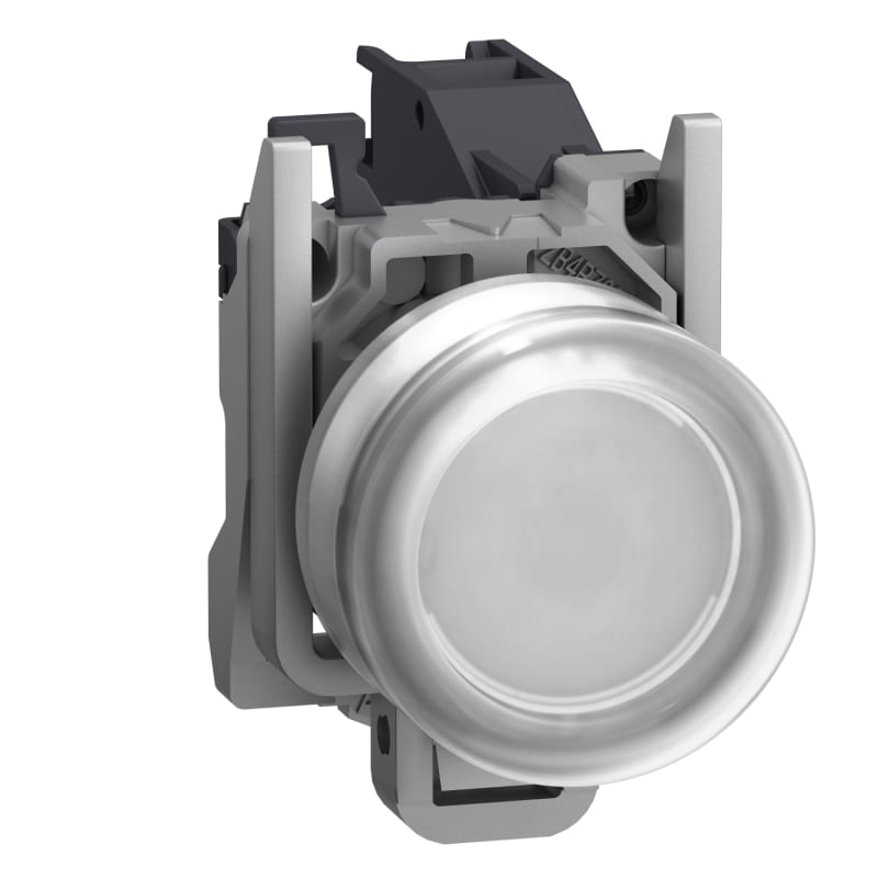 Schneider Electric Complete push button, Harmony XB4, Explosive atmosphere, pushbutton white with boot XB4BP181GEX