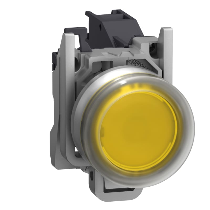 Schneider Electric Complete push button, Harmony XB4, Explosive atmosphere, pushbutton yellow with boot XB4BP51GEX
