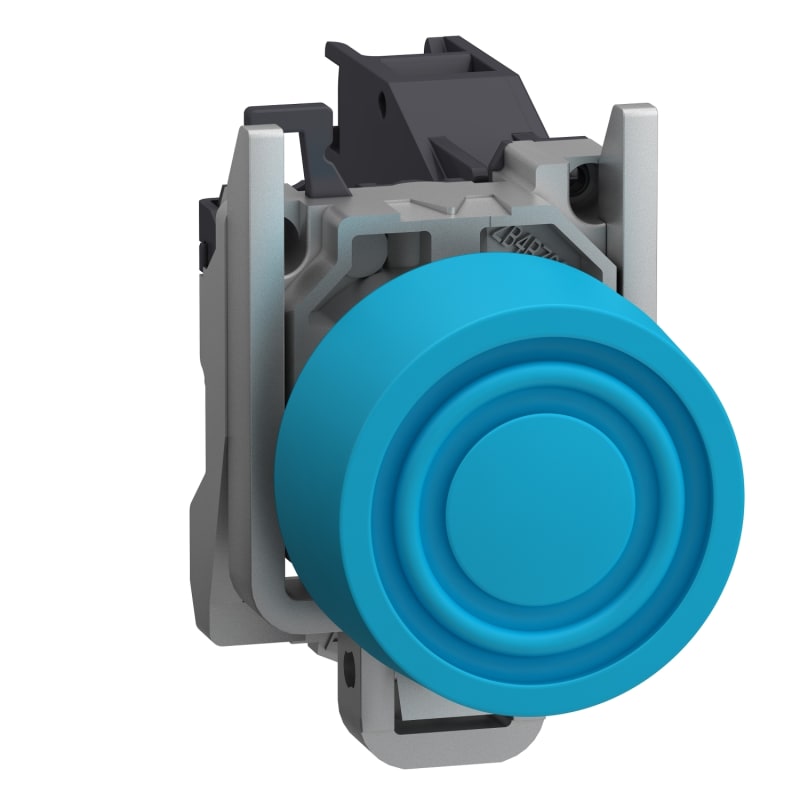 Schneider Electric Complete push button, Harmony XB4, Explosive atmosphere, pushbutton blue with integrated boot XB4BPS61GEX