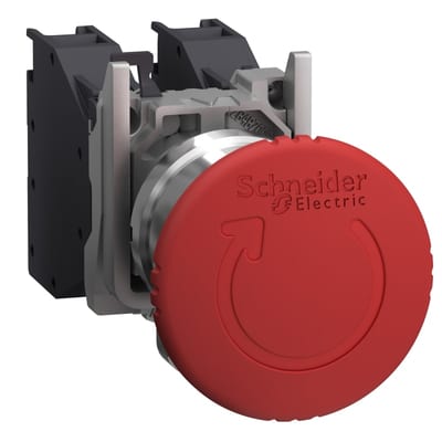 Schneider Electric Complete emergency stop push button, Harmony XB4, Explosive atmosphere, TURN TO RELEASE XB4BS8445GEX