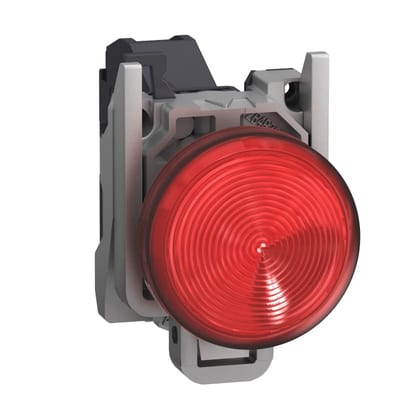Schneider Electric Complete pilot light, Harmony XB4 - ATEX D, red, integral LED, 24...254V XB4BVBM4GEX