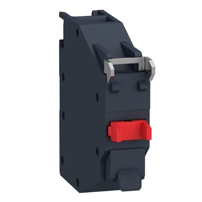 Schneider Electric Contact block, Harmony XB4 - ATEX D, single contact, gas protected contact, screw clamp terminals, 1NC ZBE102GEX