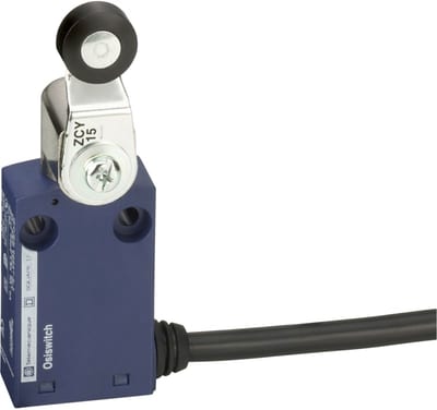 Telemecanique XCMN2115L1 Limit Switch, Short Roller Lever, Plastic Body, 1 m cable
