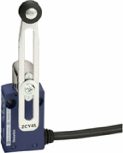 Telemecanique XCMN2145L1 Limit Switch, Long Roller Lever, Plastic Body, 1 m cable