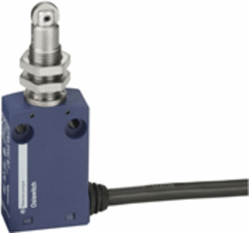 Telemecanique XCMN21F2L1 Limit Switch, Roller Plunger, Plastic Body, 1 m cable