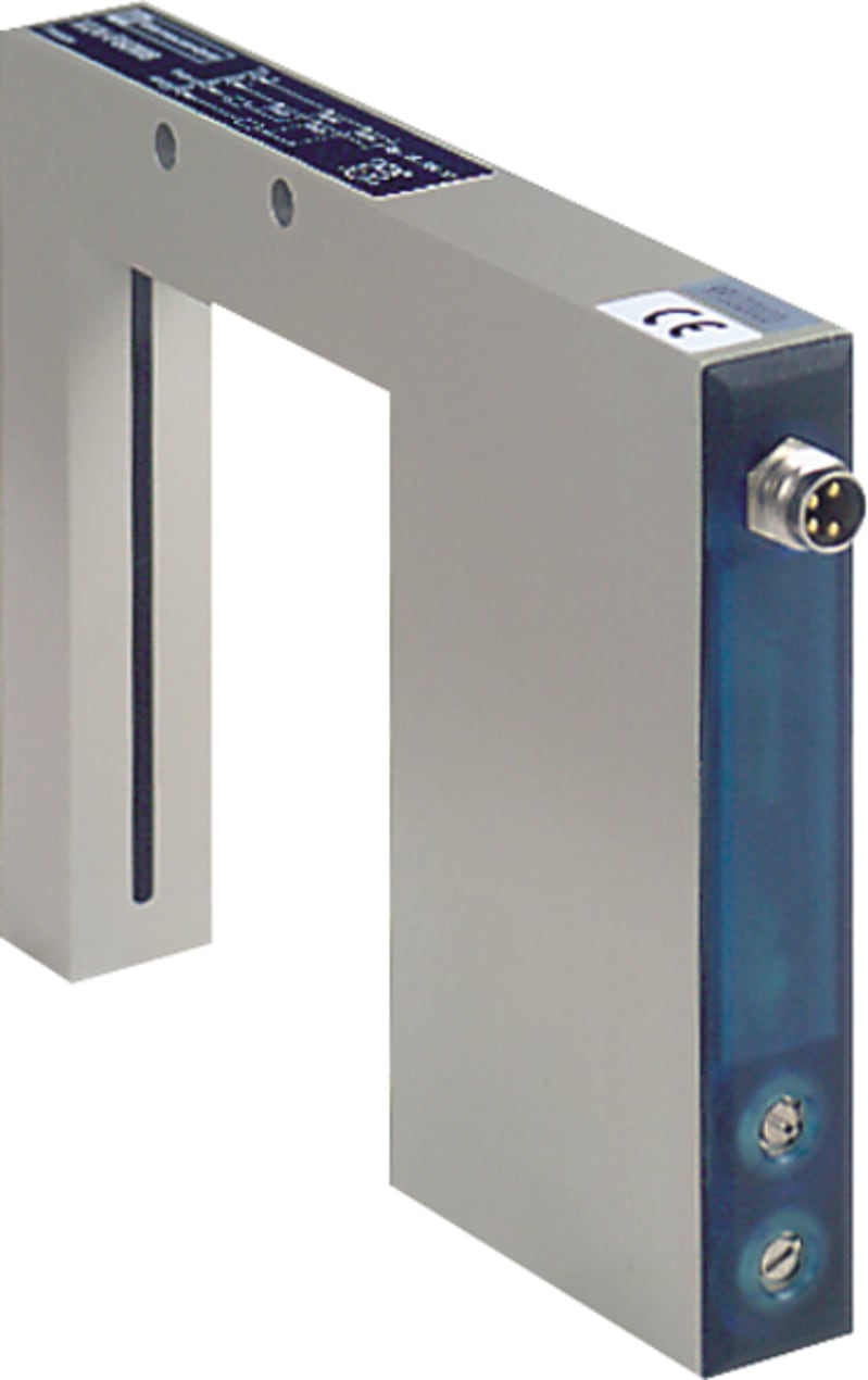 Telemecanique XUVF30M8 Frame Photoelectric Sensor 30 × 30 mm, Detects 2 mm Objects, PNP/NPN selectable, M8 connector