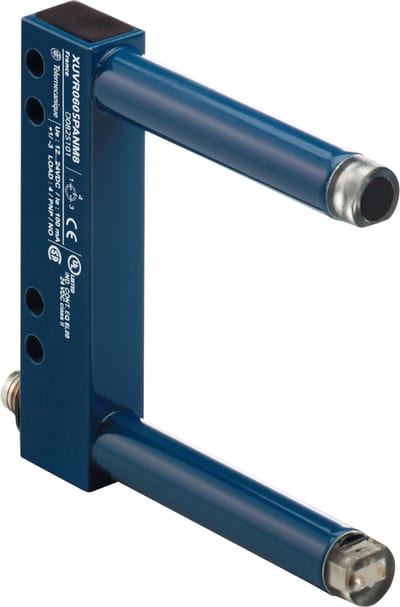 Telemecanique XUVR0605PBNM8 Fork Photoelectric Sensor 60 × 50 mm, PNP NC, M8 connector