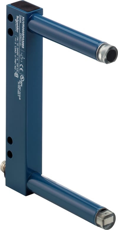 Telemecanique XUVR1218PBNM8 Fork Photoelectric Sensor 120 × 180 mm, PNP NC, M8 connector