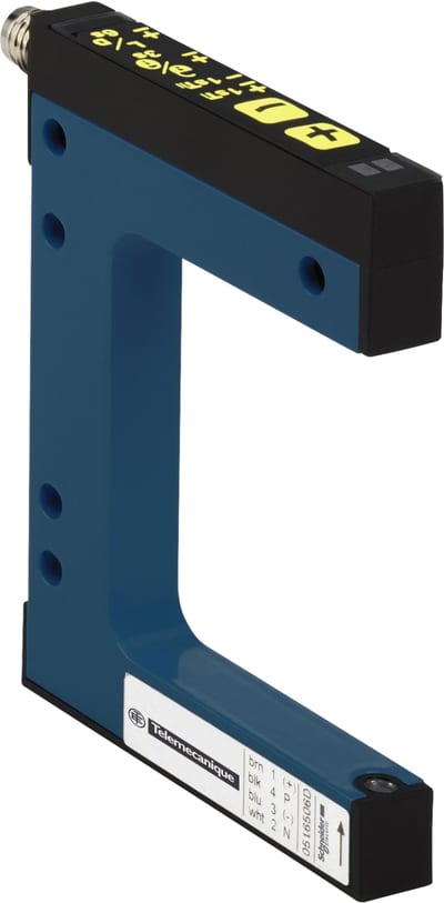 Telemecanique XUYFANEP60002 Infrared Fork Sensor 59 × 2 mm, Teach-In, M8 Connector