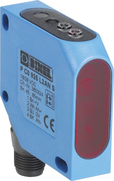 Telemecanique XUYPCO925L2ANSP Laser Photoelectric Sensor, Analogue 0–10 V, Sn 85 mm